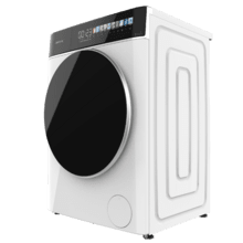Bolero DressCode 9900 Inverter FullColor Max Lavadora de carga frontal blanca de 9 kg de capacidad y 14 rpm, Pantalla FullColor 1,3", 11 programas, Motor Inverter Plus, SteamMax, Clase A, Sanitize, OnSmart, Fuzzy Logic, Smooth Wash y Goma Antibacteriana