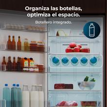 Bolero CoolMarket Combi 456 Black Glass E Frigorífico Combi Cristal Negro, MAX INSIDE con VIP tech, Cool Matrix, Cajón Variable 6 temperaturas con control de humedad, Total No Frost, Compresor Inverter Plus, Multi AirFlow, 456 L, 201x59,5cm Funciones Fast Cooling y Fast Freezing, Modo Smart, Green HUB XL, Display Exterior, Puertas Reversibles, Botellero, Bandejas Cristal y Clase E