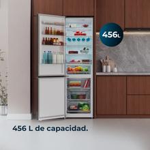 Bolero CoolMarket Combi 456 Black Glass E Frigorífico Combi Cristal Negro, MAX INSIDE con VIP tech, Cool Matrix, Cajón Variable 6 temperaturas con control de humedad, Total No Frost, Compresor Inverter Plus, Multi AirFlow, 456 L, 201x59,5cm Funciones Fast Cooling y Fast Freezing, Modo Smart, Green HUB XL, Display Exterior, Puertas Reversibles, Botellero, Bandejas Cristal y Clase E
