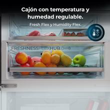 Bolero CoolMarket Combi 456 Black Glass E Frigorífico Combi Cristal Negro, MAX INSIDE con VIP tech, Cool Matrix, Cajón Variable 6 temperaturas con control de humedad, Total No Frost, Compresor Inverter Plus, Multi AirFlow, 456 L, 201x59,5cm Funciones Fast Cooling y Fast Freezing, Modo Smart, Green HUB XL, Display Exterior, Puertas Reversibles, Botellero, Bandejas Cristal y Clase E