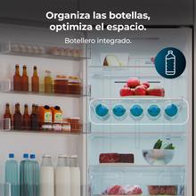 Bolero CoolMarket Combi 456 White Glass C Frigorífico Combi Cristal Blanco, Clase C, MAX INSIDE con VIP tech, Cool Matrix, Cajón Variable 6 temperaturas con control de humedad, Total No Frost, Compresor Inverter Plus, Multi AirFlow, 456 L, 201x59,5cm Funciones Fast Cooling y Fast Freezing, Modo Smart, Green HUB XL, Display Exterior, Puertas Reversibles, Botellero y Bandejas Cristal