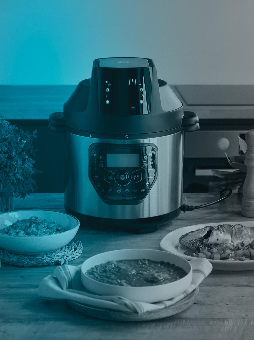 La olla GM H Deluxe Fry de Cecotec te ofrece hasta 24 formas de cocina