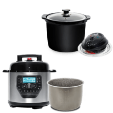 Cubeta Slowpot + Cabezal dehorno Ollas GM 6 Litros Cubeta y