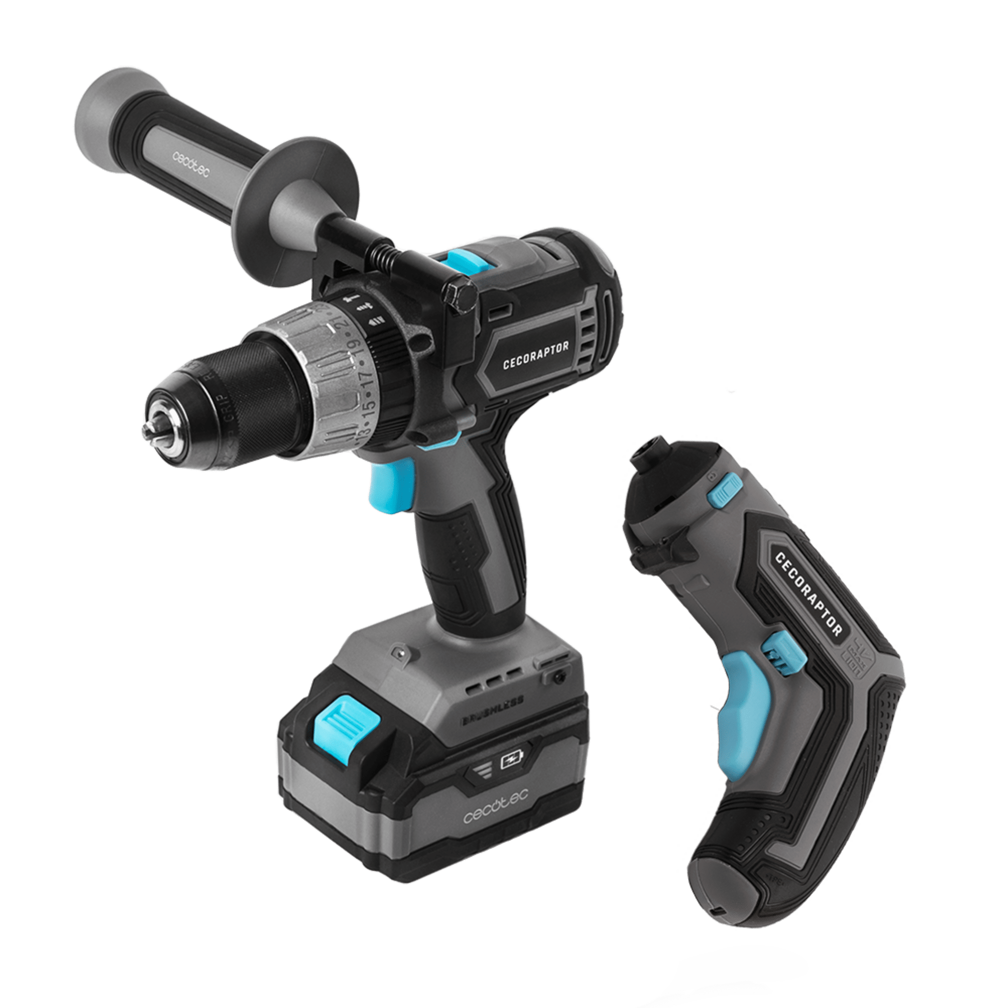 Pack CecoRaptor Perfect ImpactDrill 4020 Brushless Ultra + CecoRaptor Perfect MultiWork 360 Ultra