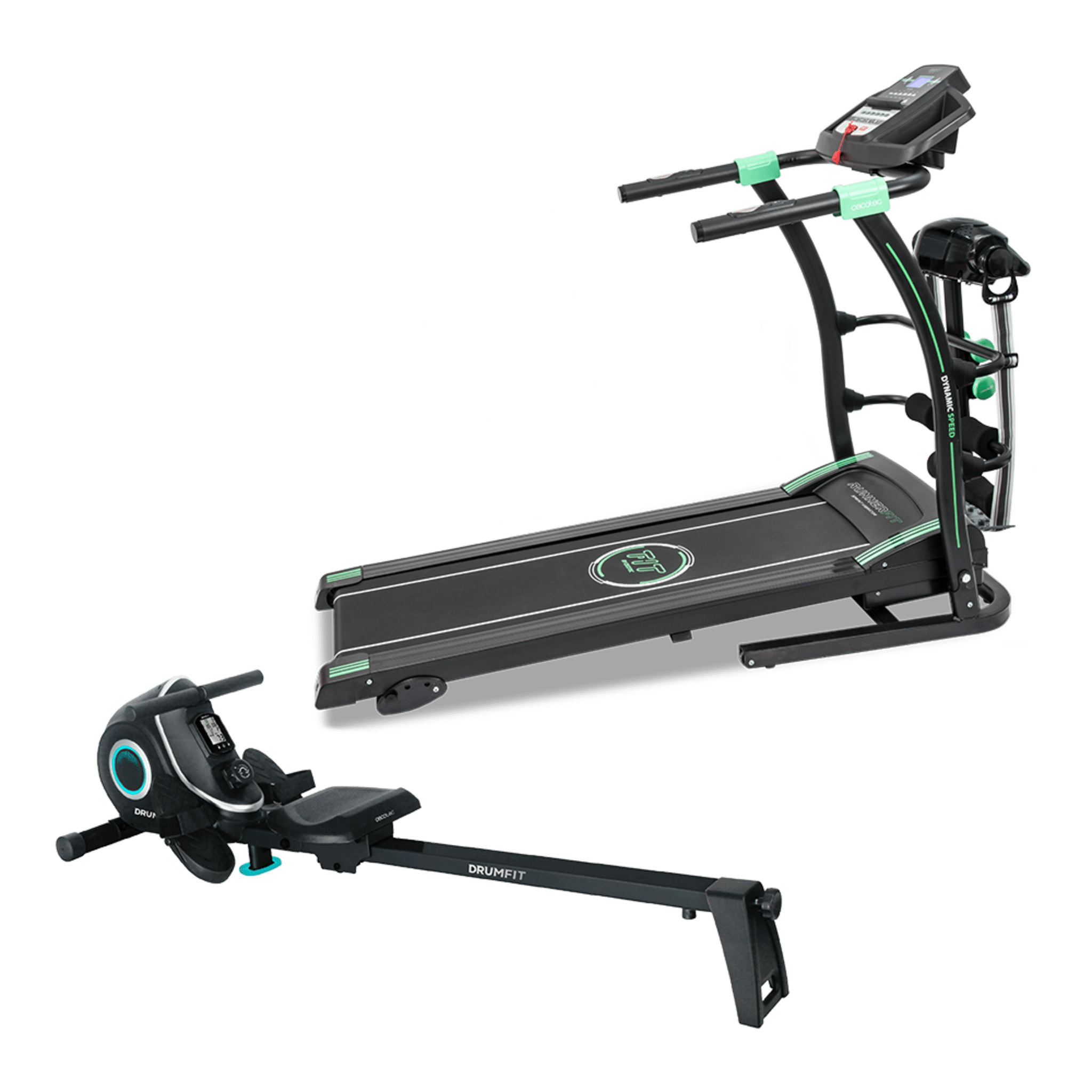Pack DrumFit Rower 7000 Regatta + RunnerFit Sprint Vibrator