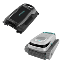 Pack Conga Pooldroid 5000 TotalClean Pearl + Conga Pooldroid AquaSkater Robot limpiapiscinas limpiafondos, paredes y limpiasuperficies skimmer flotante