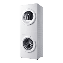 Bolero Wash&Dry Tower 98500 SmartDuo. Torre integrada de lavado y secado en color steel, de 9 kg + 8 kg, con funcionamiento simultáneo, display FullTouch Superior único y Smart Duo. Incluye Wash & Dry 45’, Clase A -10 % y Motor Inverter, puerta XXL, secado automático con 3 niveles, tambores inox con secado bidireccional, 14 programas, 1200 rpm, luz interior y Delay Start.