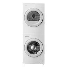 Bolero Wash&Dry Tower 98500 SmartDuo. Torre integrada de lavado y secado en color steel, de 9 kg + 8 kg, con funcionamiento simultáneo, display FullTouch Superior único y Smart Duo. Incluye Wash & Dry 45’, Clase A -10 % y Motor Inverter, puerta XXL, secado automático con 3 niveles, tambores inox con secado bidireccional, 14 programas, 1200 rpm, luz interior y Delay Start.