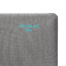 Flow Satisfaction Almohada con bloque de viscoelástica que proporciona la máxima adaptabilidad y confort, eliminando los puntos de presión. Con tacto extra suave, funda transpirable gris metalizada y tratamiento antiácaros y antibacterias.