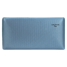 Flow Luxury Almohada con bloque de viscoelástica que proporciona la máxima adaptabilidad y confort, eliminando los puntos de presión y ofreciendo una mayor transpirabilidad gracias a su núcleo con carbono activo. Con tacto extra suave, funda transpirable azul metalizada y tratamiento antiácaros y antibacterias.