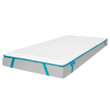 Topper Flow TopCloud 150x200 Flow TopCloud Topper Topper gepolstert mit superweichem Schaumstoff und 5 cm hoher Silikonfaser mit vier rutschfesten elastischen Bändern für besseren Halt.