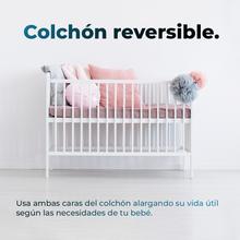 Materasso per lettino Flow BabyDream alto 9 cm, schiuma 25 kg/m3, rivestimento sfoderabile con cerniera lavabile e certificazione Oeko-Tex®. Fatto in Spagna.