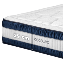 Flow CecoFresh 2900 CoolConfort Hybrid 80 x 190 cm Colchón con núcleo de muelles ensacados y tecnología innovadora CoolConfort para una sensación ultra refrescante durante el descanso. Altura 29 cm.