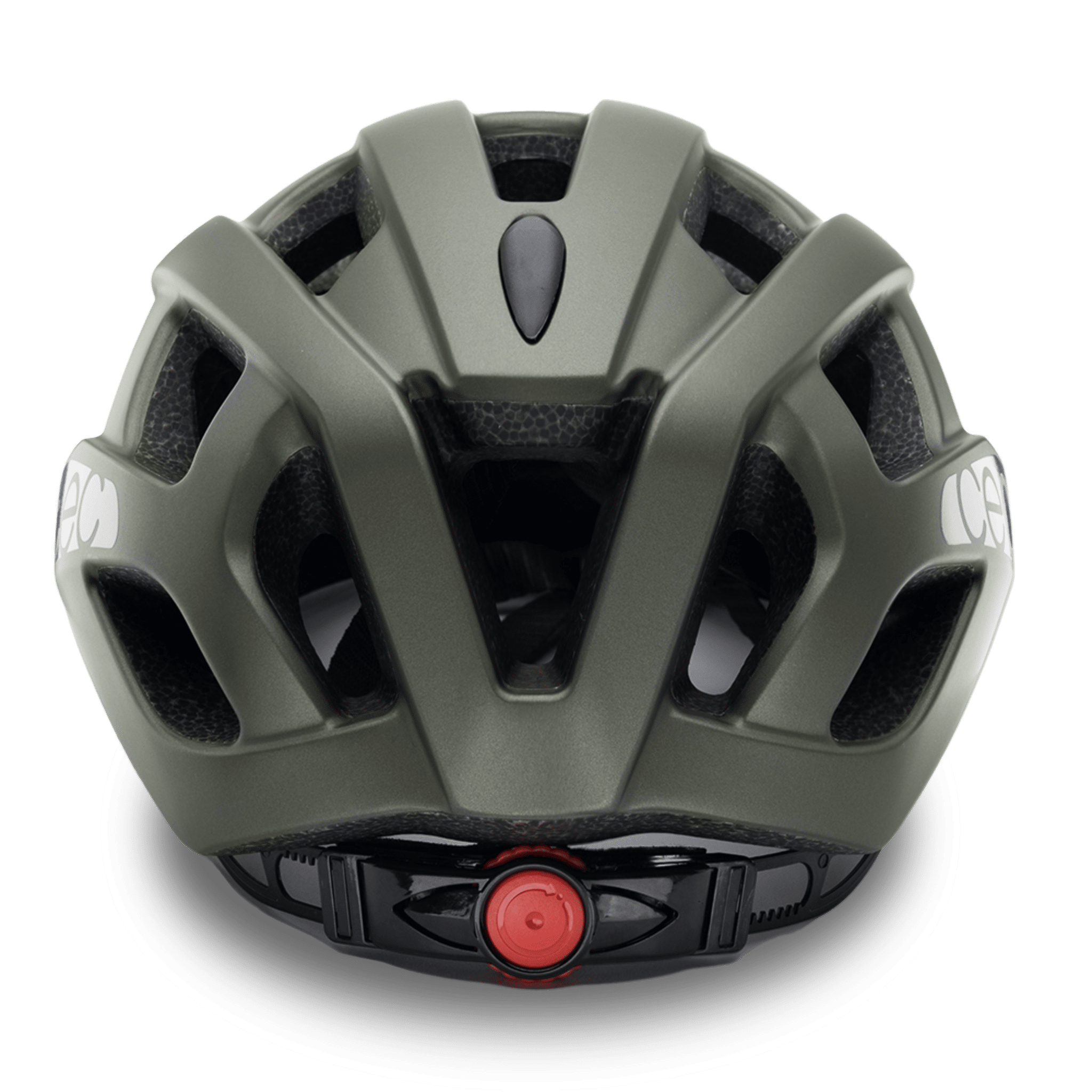 Casco CECOTEC BrainGuard Sprinter Green L-XL vista trasera con rueda de ajuste