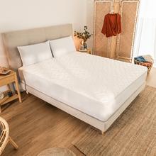 Flow ProtectMattress 2000 CloudCotton Protetor de colchão 100% algodão. Suave ao toque. Está equipado com um enchimento de 250 grs/m2. Adaptável para colchões até 33 cm de altura. Lavagem fácil até 40 graus. Fabricado em Espanha com certificado Oekotex.
