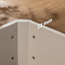 Flow ExtraSpace Blanco Canapé de madera de gran capacidad, abatible, con esquinas redondeadas y tapa transpirable con 3D + 4 válvulas de aireación.