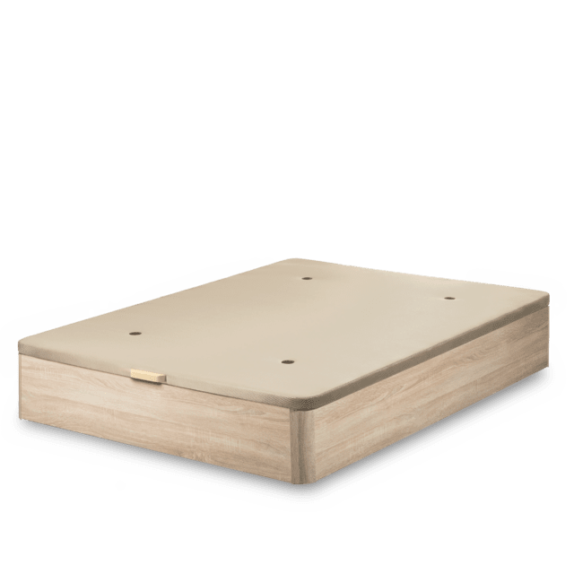 Flow Canapé ExtraSpace Cambrian 160x180 Canapé de madera de gran capacidad , abatible, con esquinas redondeadas y tapa transpirable con 3D + 4 válvulas de aireación