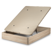 Flow ExtraSpace Cambrian Canapé de madera de gran capacidad, abatible, con esquinas redondeadas y tapa transpirable con 3D + 4 válvulas de aireación