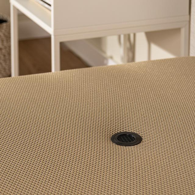 Flow ExtraSpace Cambrian Premium 200x200 Canapé súper reforzado de madera de gran capacidad , abatible, con esquinas redondeadas y tapa transpirable con 3D + 4 válvulas de aireación
