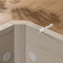 Flow ExtraSpace Artico Premium 180x200 Canapé súper reforzado de madera de gran capacidad , abatible, con esquinas redondeadas y tapa transpirable con 3D + 4 válvulas de aireación