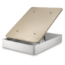 Flow ExtraSpace Artico Premium Canapé súper reforzado de madera de gran capacidad , abatible, con esquinas redondeadas y tapa transpirable con 3D + 4 válvulas de aireación
