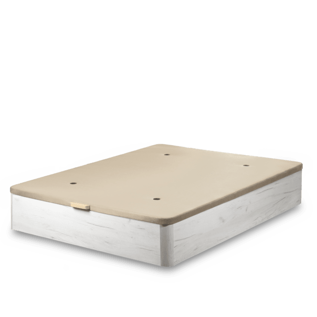Flow ExtraSpace Artico Premium 180x200 Canapé súper reforzado de madera de gran capacidad , abatible, con esquinas redondeadas y tapa transpirable con 3D + 4 válvulas de aireación