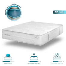 Flow Heritage Meghan Colchón multicapa de espumación técnica 60 H-Dense Foam y viscoelástica ViscoCalm 50