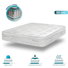 Flow Hêritage Catherine 150x190 Colchón de muelles ensacados multicapa de 30 cm de altura