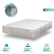 Flow Heritage Marie 90x190 de muelles ensacados multicapa de 29 cm de altura